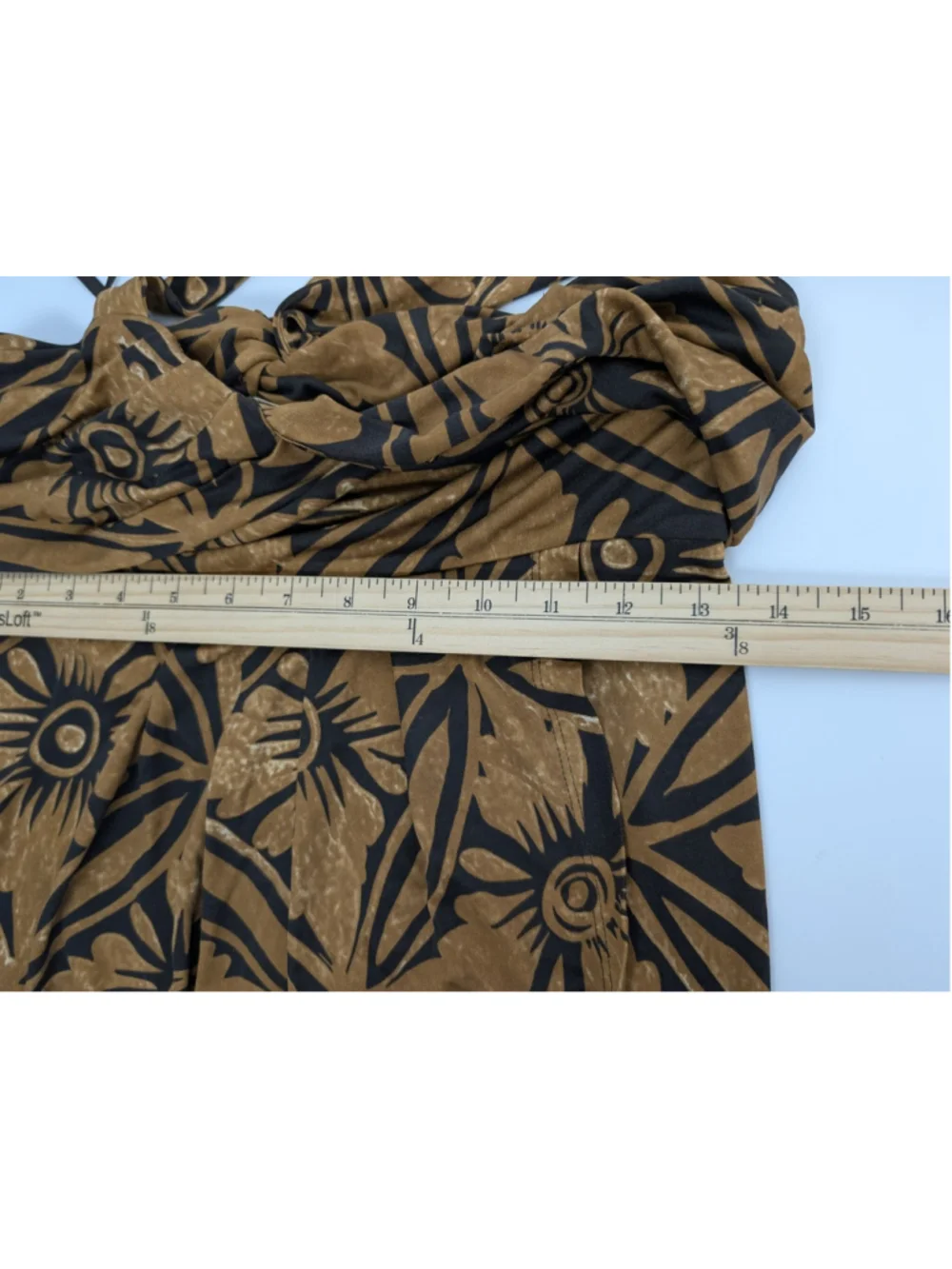 Vintage Diane Von Furstenberg Knit Silk Tonga Midi Wrap Dress Tan Brown Sz 6